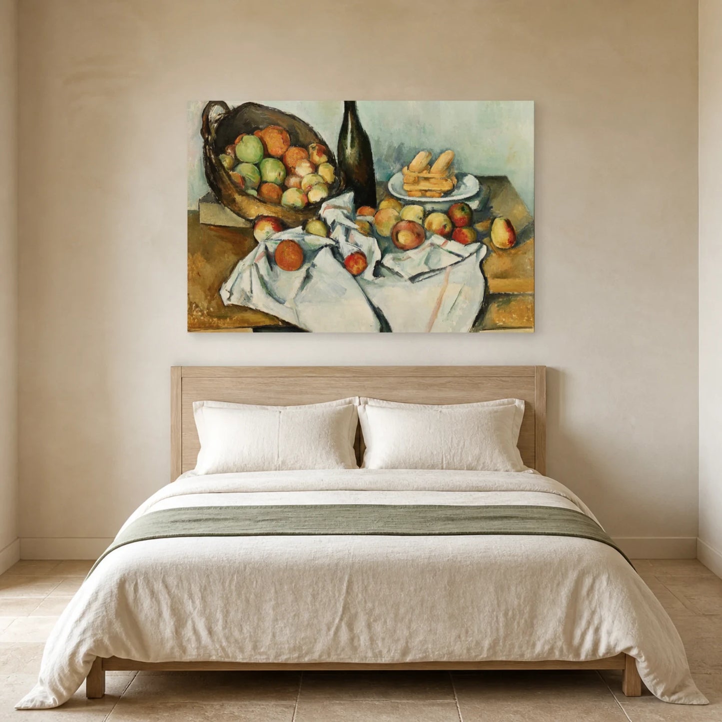 Tableau Le Panier de pommes – Paul Cézanne dans une chambre - Art Virtuoso
