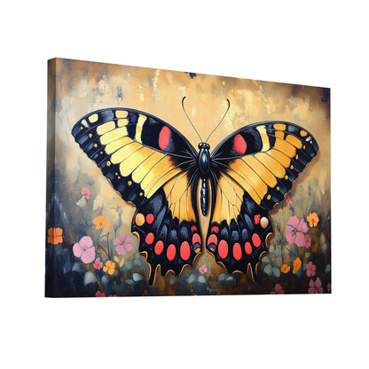Product Hero 3D WebP Tableau Papillon Vintage : Monarque Majestueux - Art Virtuoso