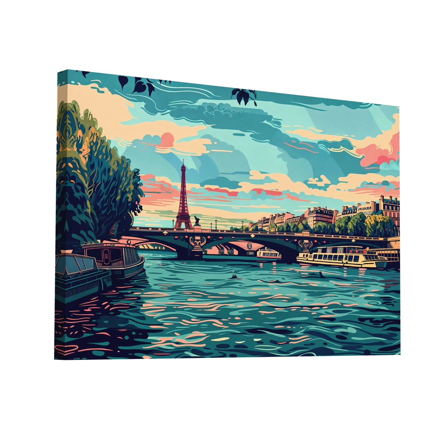 Product Hero 3D WebP Tableau Paris Pop Art - Ode à la Ville Lumière - Art Virtuoso