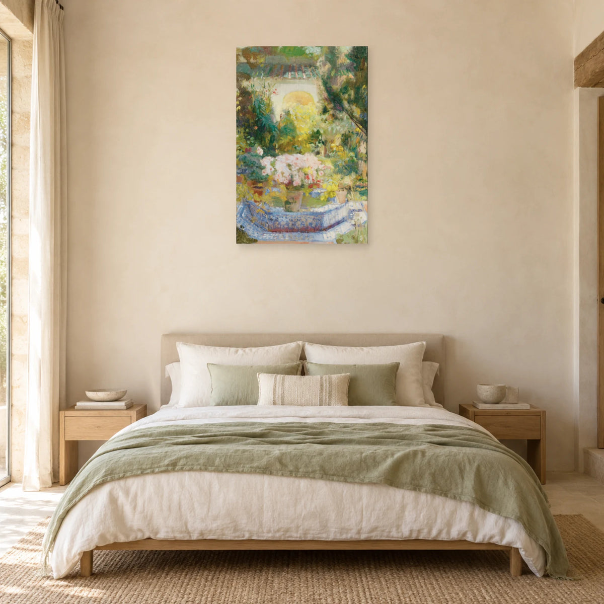 Tableau Patio de la maison Sorolla dans une chambre - Art Virtuoso