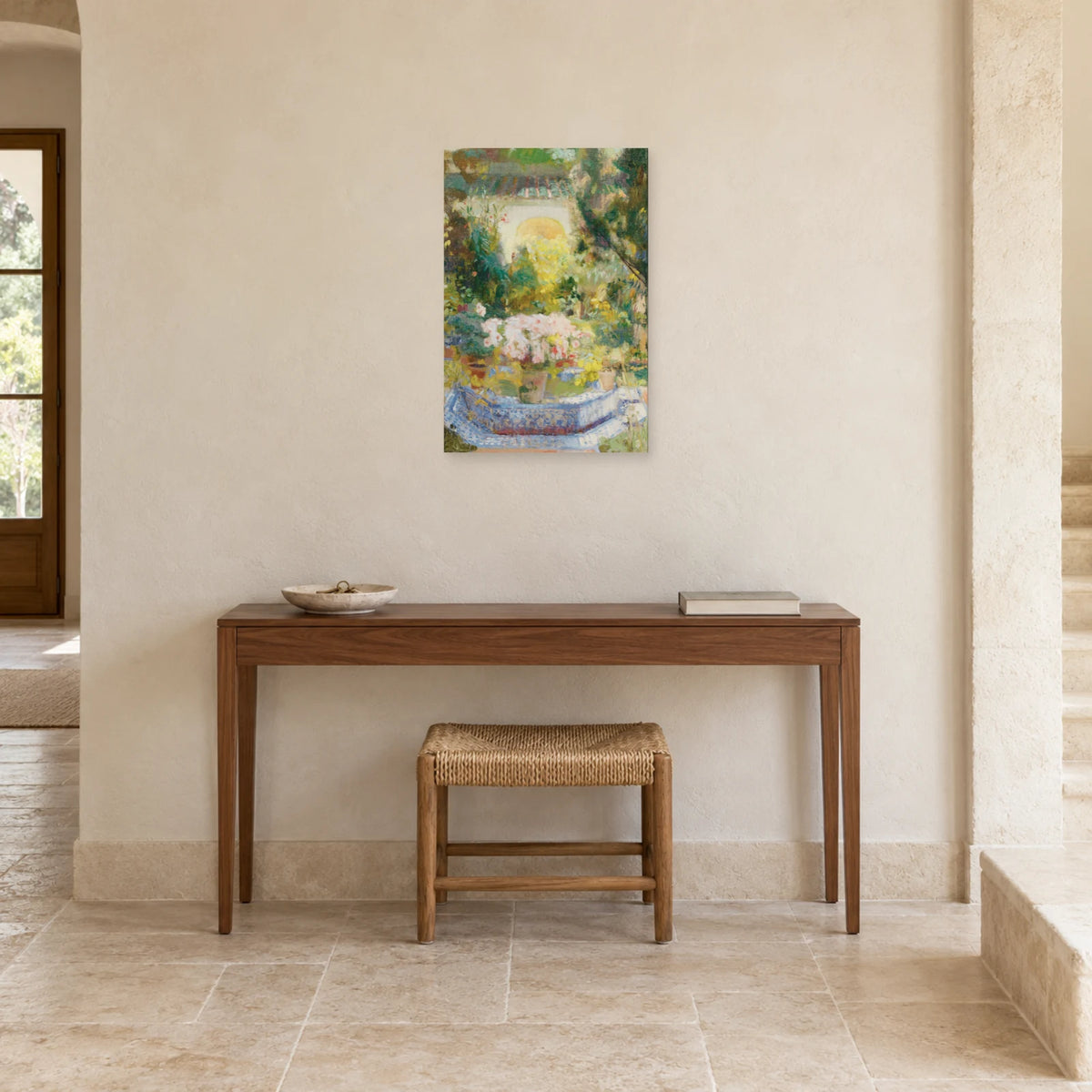 Tableau Patio de la maison Sorolla dans une entrée ou un couloir - Art Virtuoso