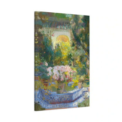 Tableau Patio de la maison Sorolla - toile 3D avec bords imprimés - Art Virtuoso