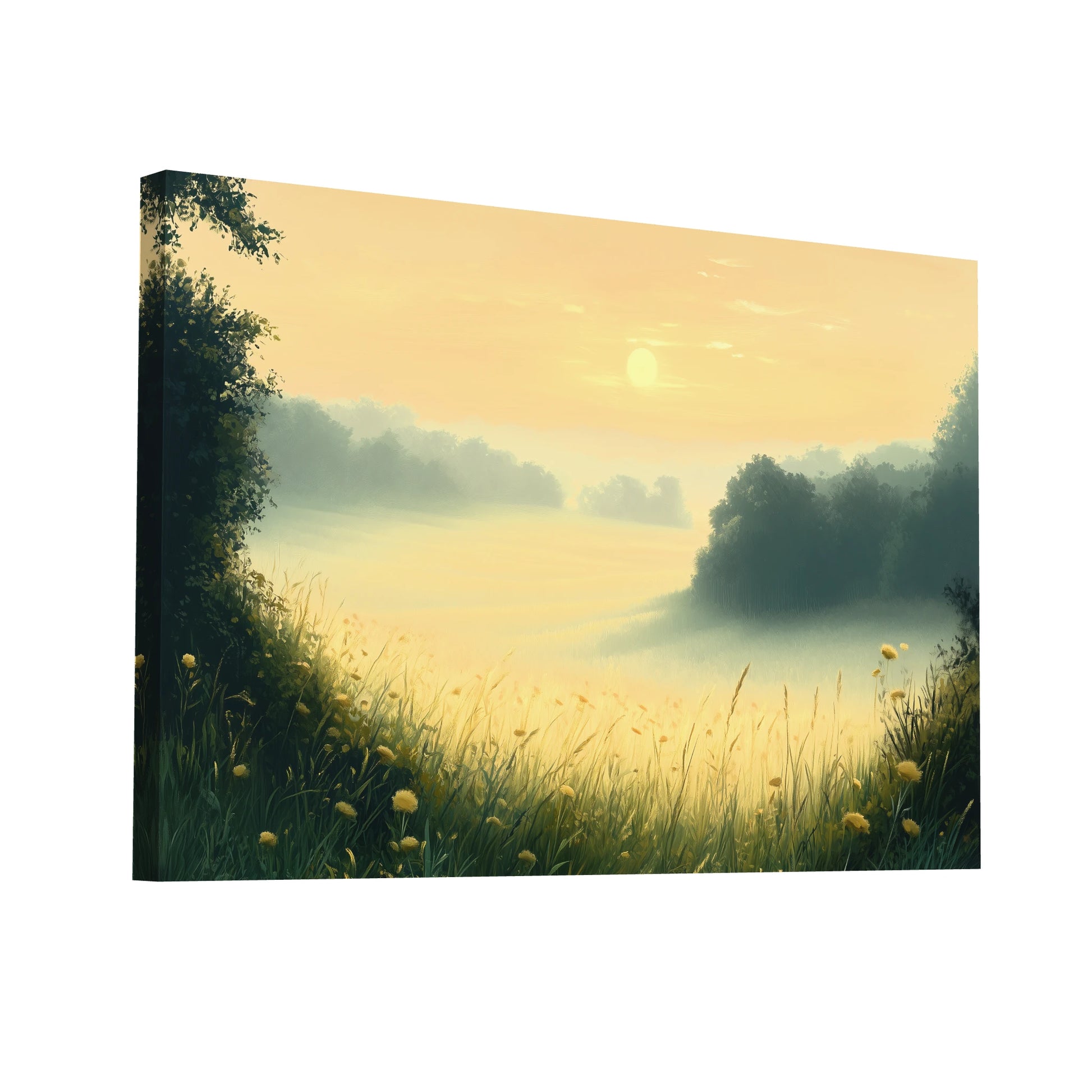 Product Hero 3D WebP Tableau Paysage Classique - Symphonie du Matin - Art Virtuoso