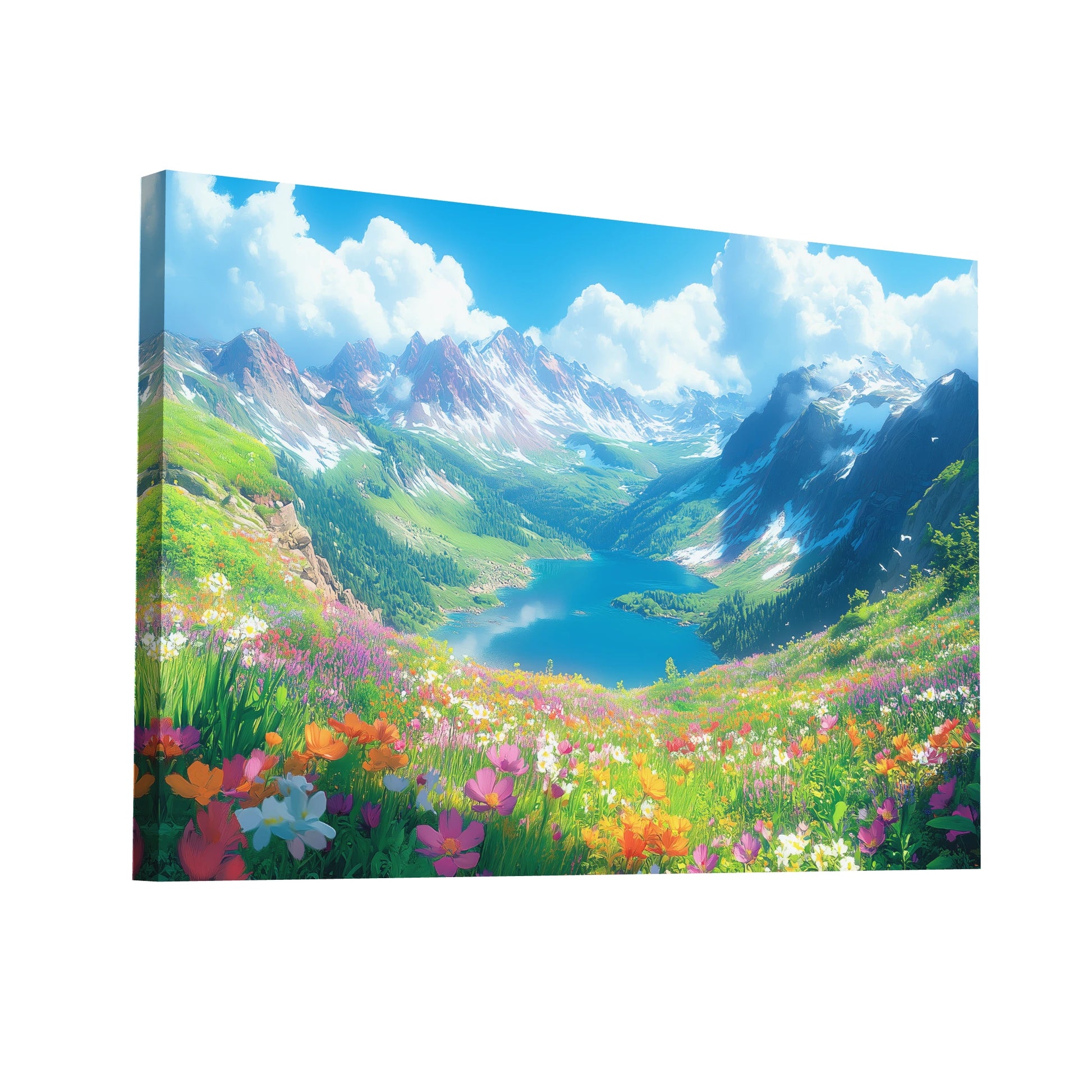 Product Hero 3D WebP Tableau Paysage Coloré - Art Virtuoso