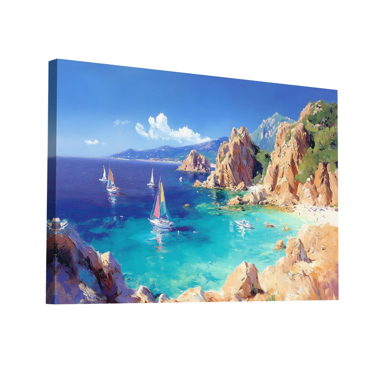 Product Hero 3D WebP Tableau Paysage Corse - Art Virtuoso