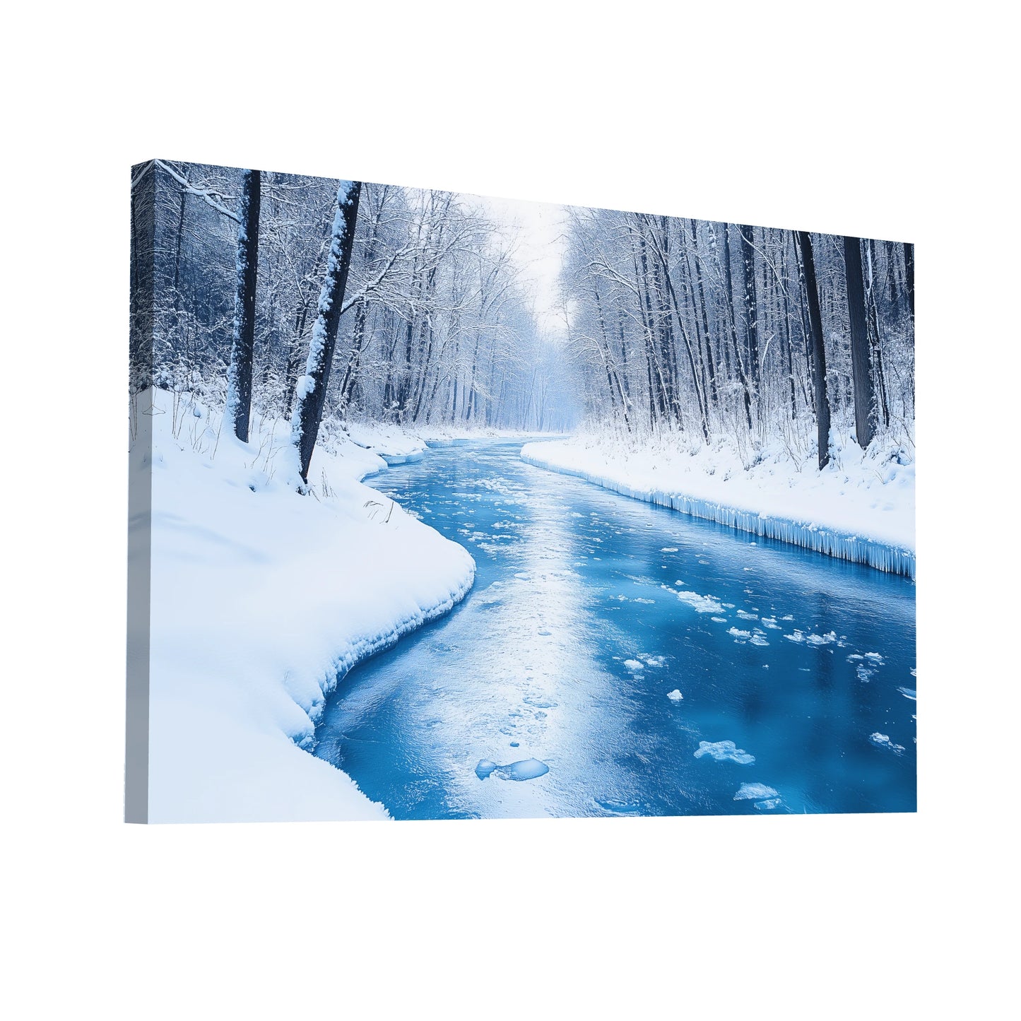 Product Hero 3D WebP Tableau Paysage de Neige - Art Virtuoso