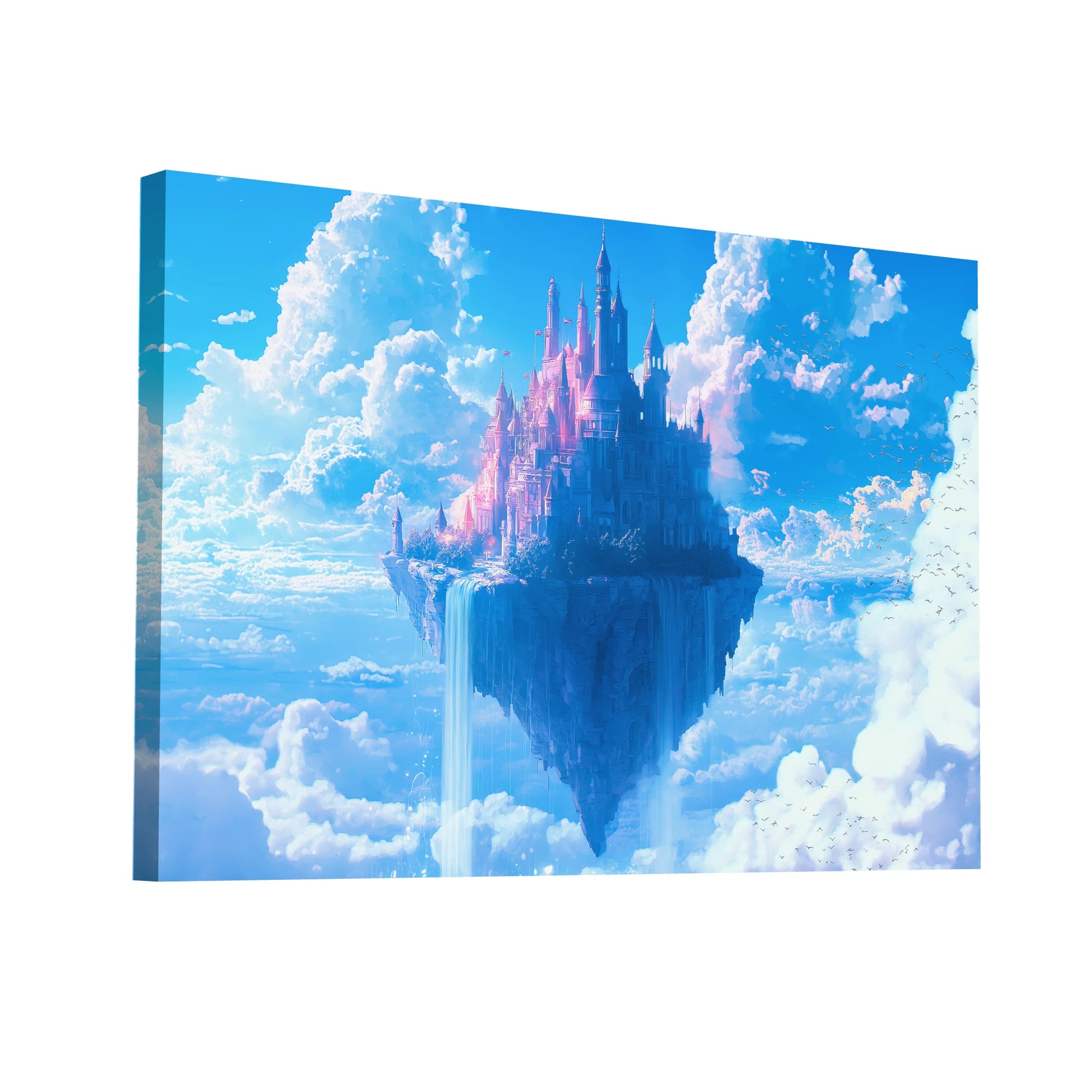 Product Hero 3D WebP Tableau Paysage Fantastique - le Chateau du Ciel - Art Virtuoso