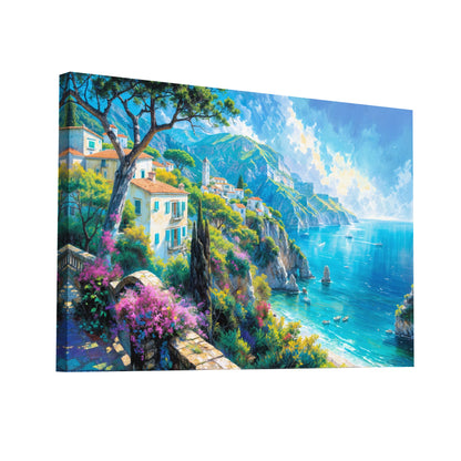 Product Hero 3D WebP Tableau Paysage Méditerranéen - Côte d' Azur - Art Virtuoso