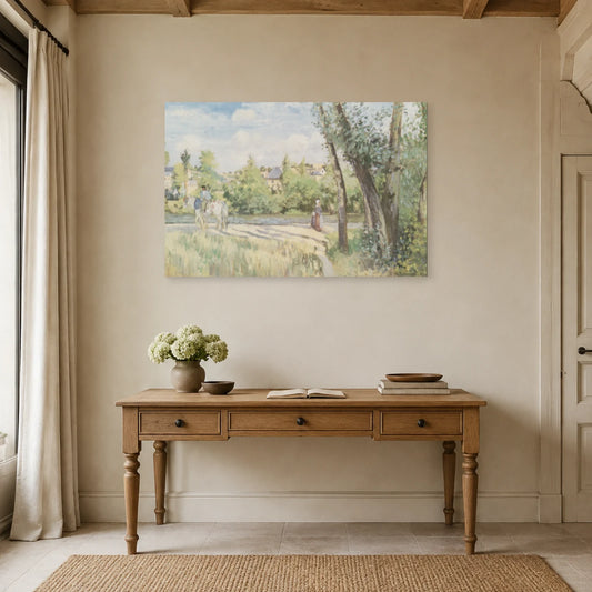 Tableau Paysage, plein soleil, Pontoise – Camille Pissarro dans un bureau - Art Virtuoso