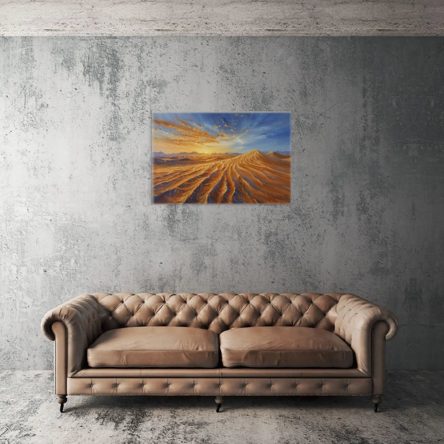 Tableau Paysage Sahara  Art Virtuoso   