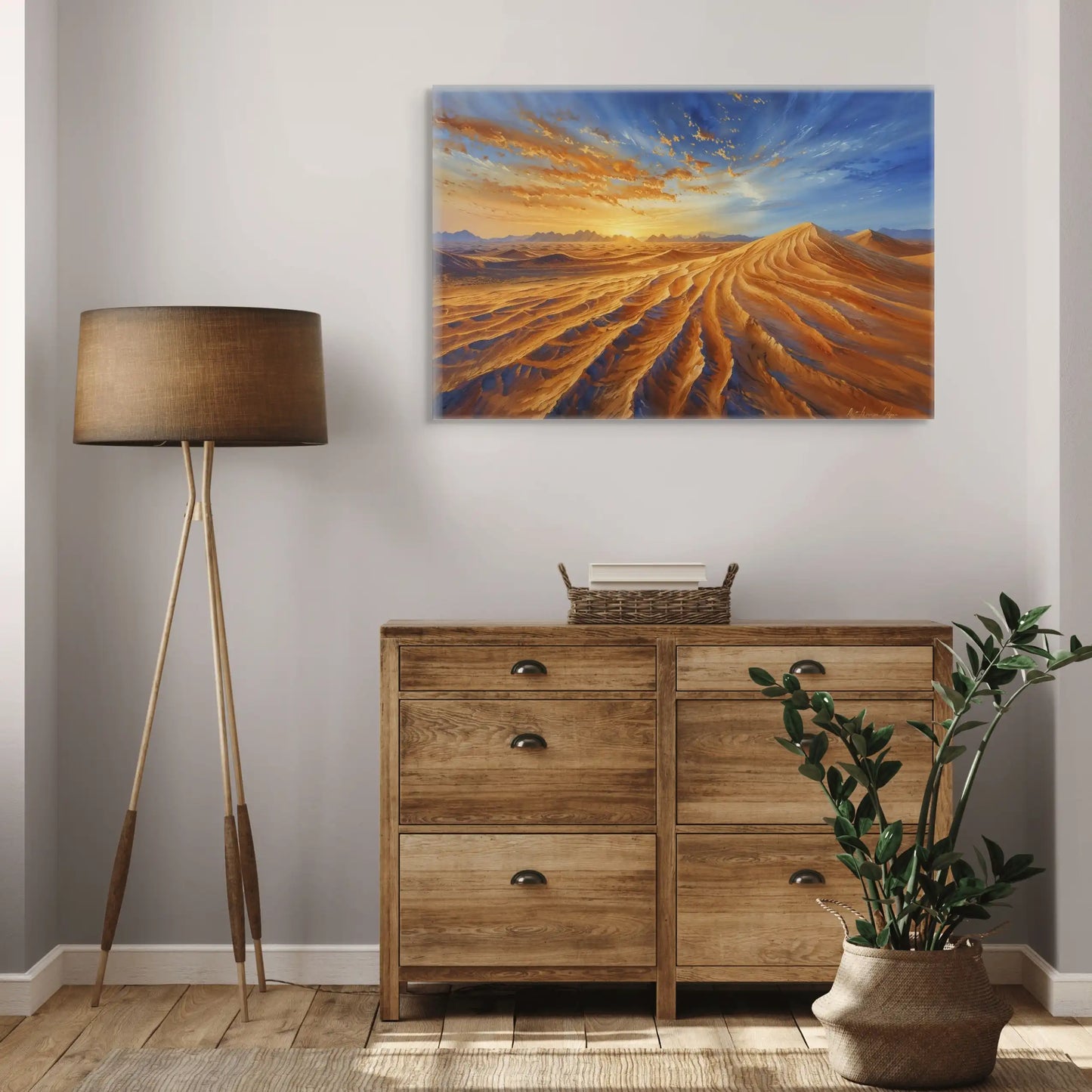 Tableau Paysage Sahara  Art Virtuoso   