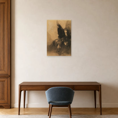 Tableau Pégase et Bellérophon – Odilon Redon dans un bureau - Art Virtuoso