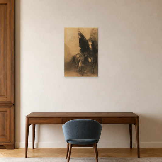 Tableau Pégase et Bellérophon – Odilon Redon dans un bureau - Art Virtuoso