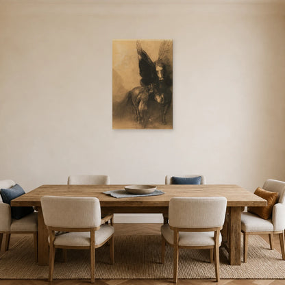 Tableau Pégase et Bellérophon – Odilon Redon dans une salle à manger - Art Virtuoso