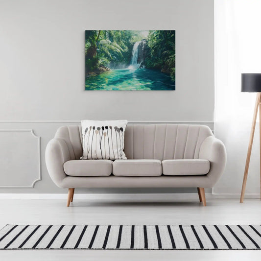 Tableau Peinture Cascade d Eau Affiches, reproductions et œuvres graphiques Art Virtuoso