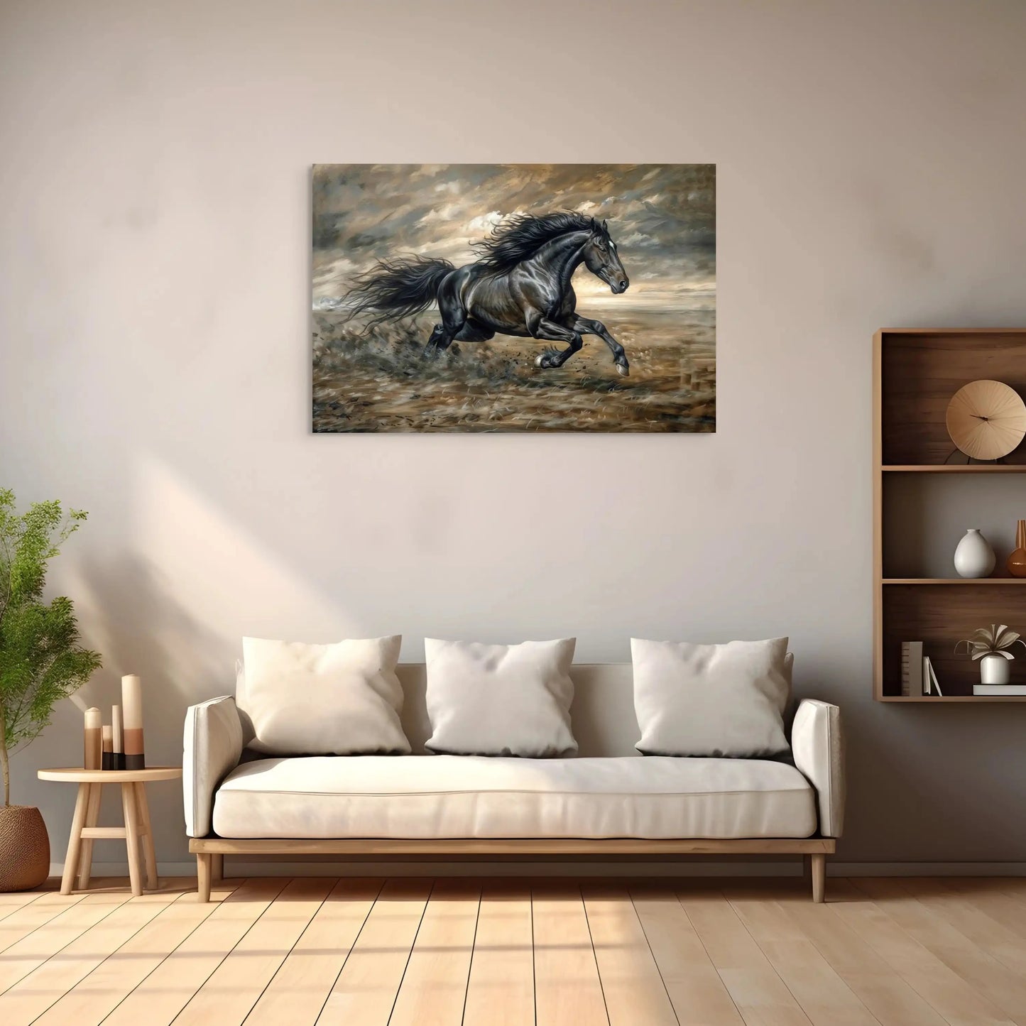 Tableau Peinture Cheval - Puissance en Mouvement Art Virtuoso