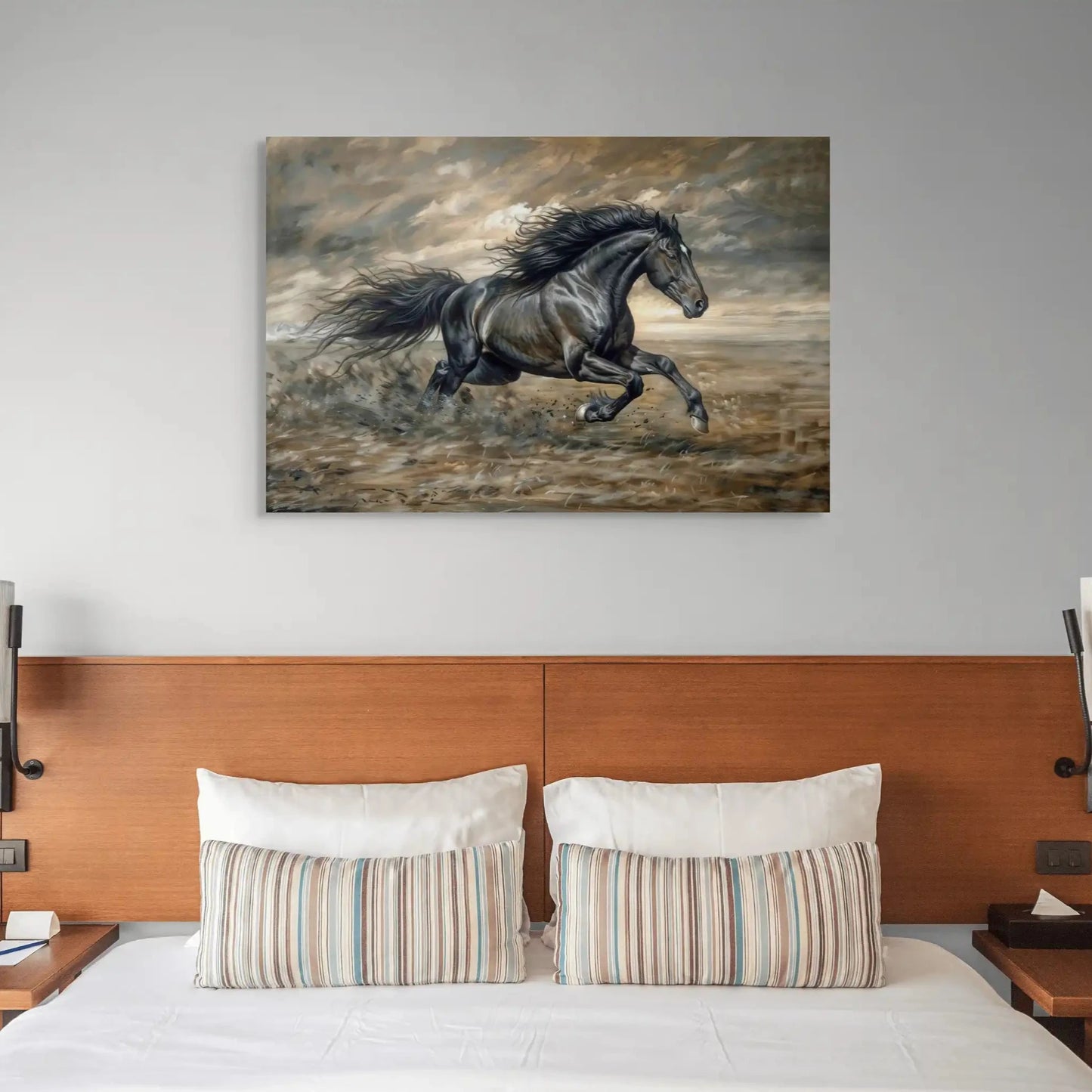 Tableau Peinture Cheval - Puissance en Mouvement Art Virtuoso