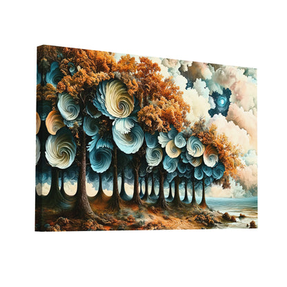 Product Hero 3D WebP Tableau Peinture Fantastique - la Forêt de l'Oubli - Art Virtuoso
