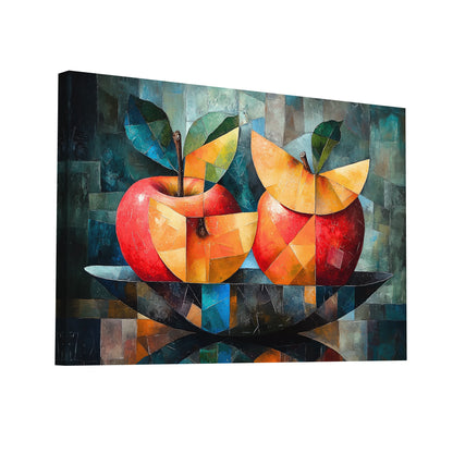 Product Hero 3D WebP Tableau Peinture Fruits - Fragments Cubiques - Art Virtuoso