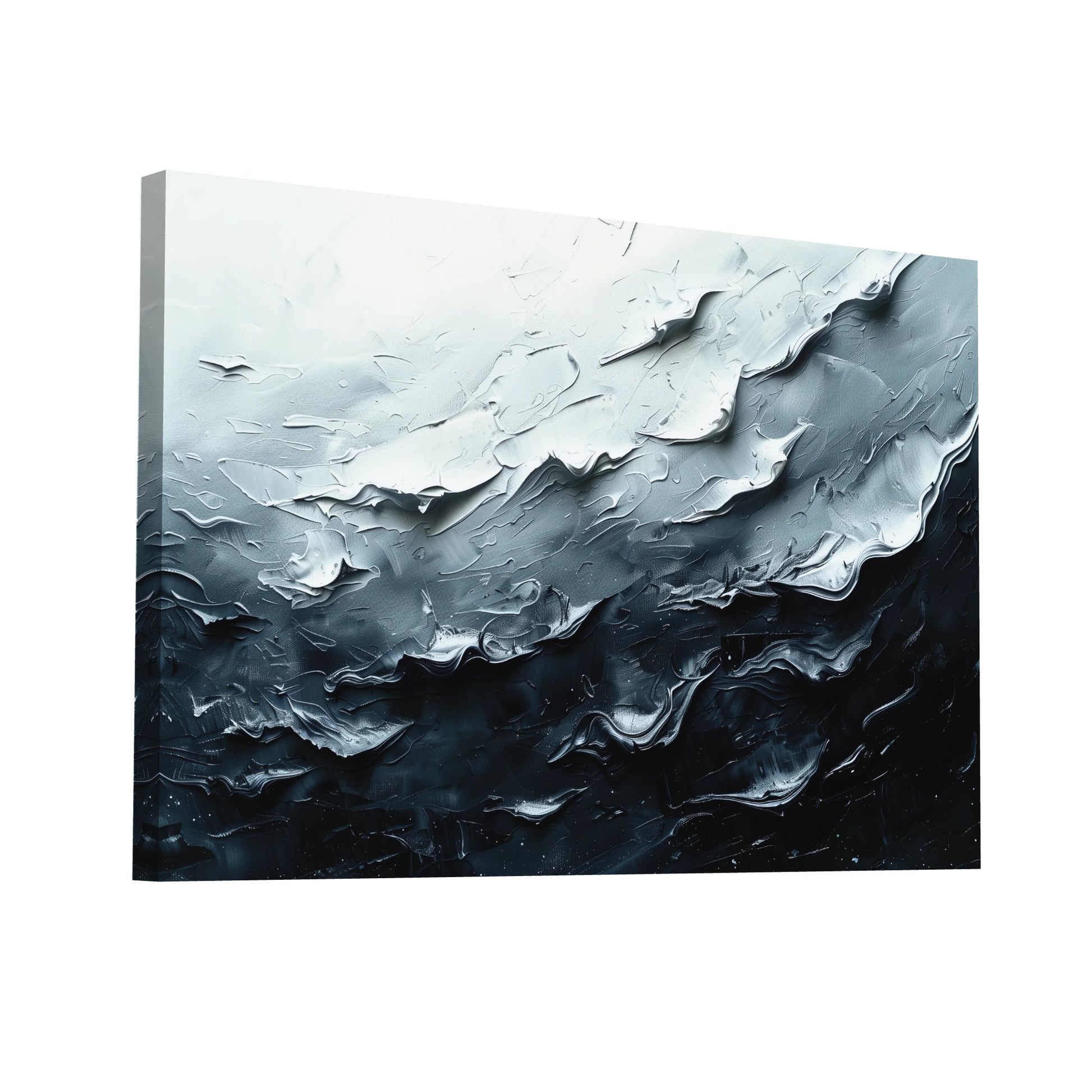 Product Hero 3D WebP Tableau Peinture Noire - Symphonie Nocturne - Art Virtuoso