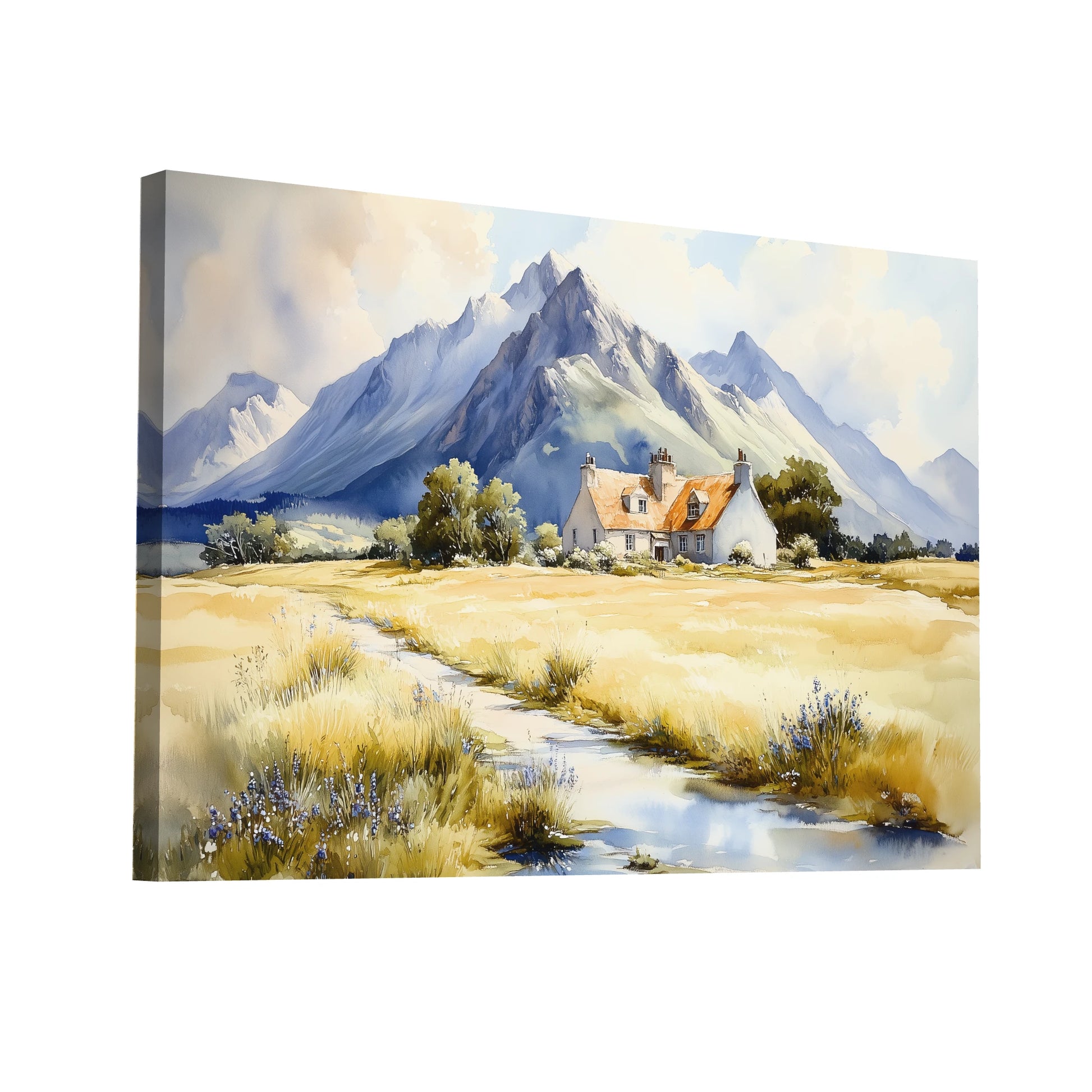 Product Hero 3D WebP Tableau Peinture Paysage Nature - Harmonie des Saisons - Art Virtuoso