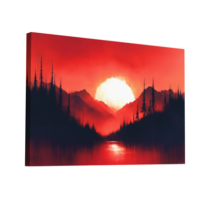 Product Hero 3D WebP Tableau Peinture Rouge - L’Évasion Abstraite - Art Virtuoso