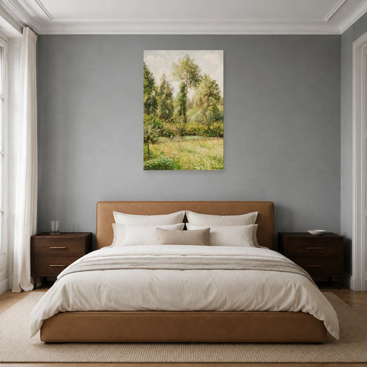 Tableau Peupliers à Éragny – Camille Pissarro dans une chambre - Art Virtuoso