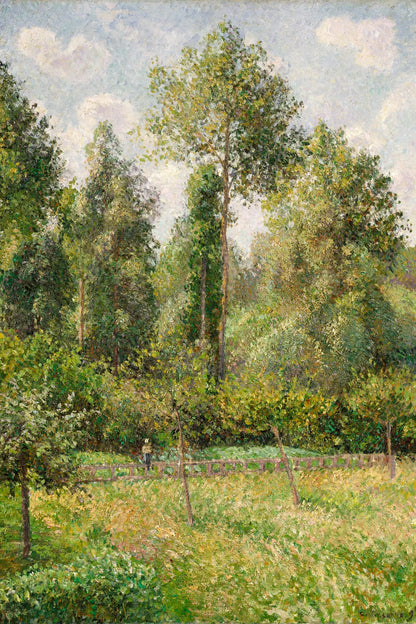 Tableau Peupliers à Éragny – Camille Pissarro - impression sur toile, format S