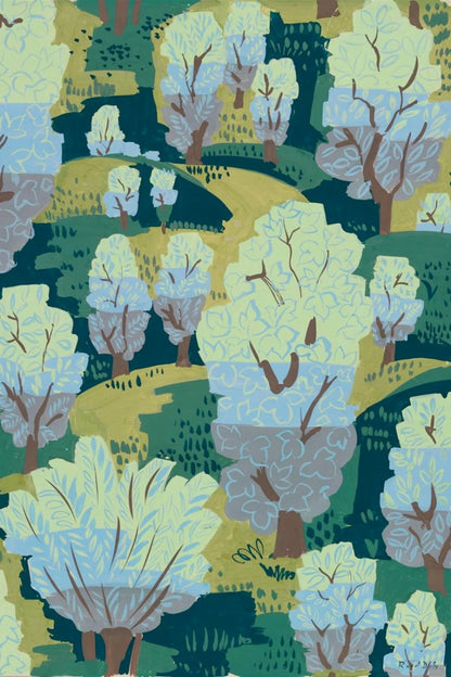 Paysage textile de Raoul Dufy, toile M