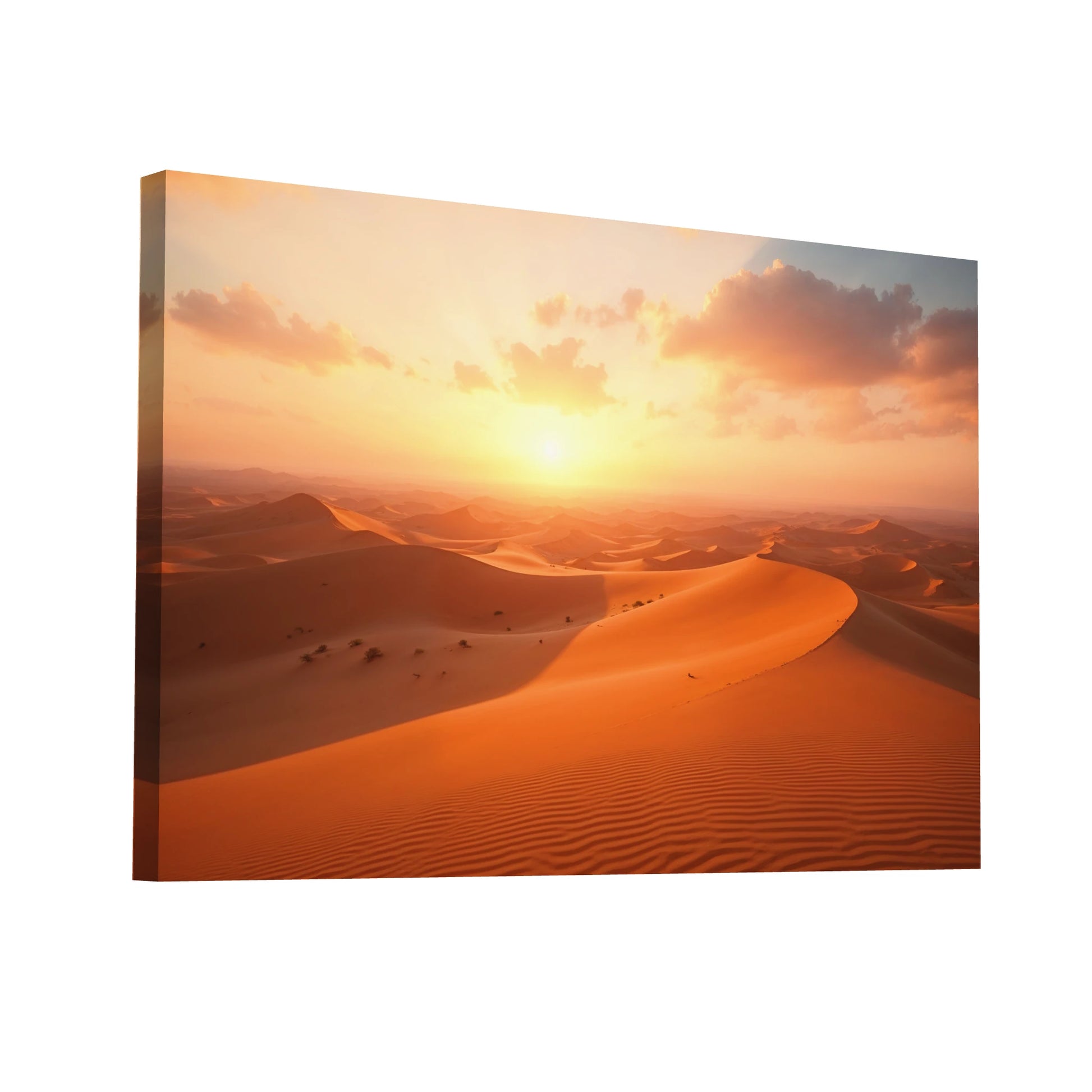 Product Hero 3D WebP Tableau Photo Panoramique - Dunes Dorées - Art Virtuoso