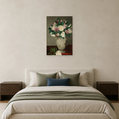 Tableau Pivoines – Édouard Manet dans une chambre - Art Virtuoso