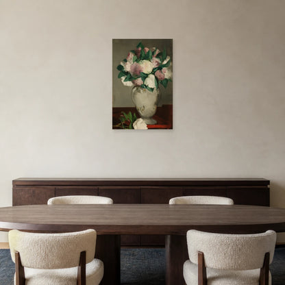 Tableau Pivoines – Édouard Manet dans une salle à manger - Art Virtuoso