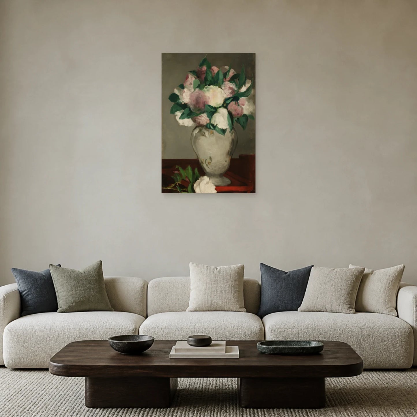 Tableau Pivoines – Édouard Manet dans un salon - Art Virtuoso