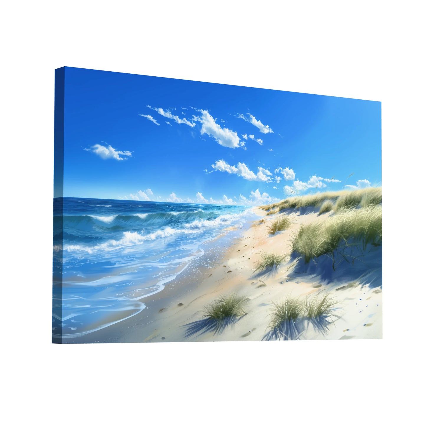 Product Hero 3D WebP Tableau Plage de Sable - Art Virtuoso