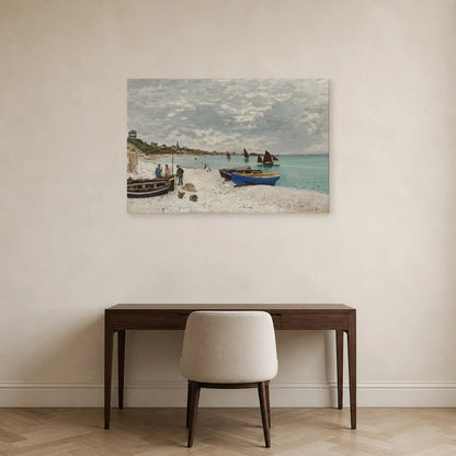 Tableau La Plage à Sainte-Adresse – Claude Monet dans un bureau - Art Virtuoso