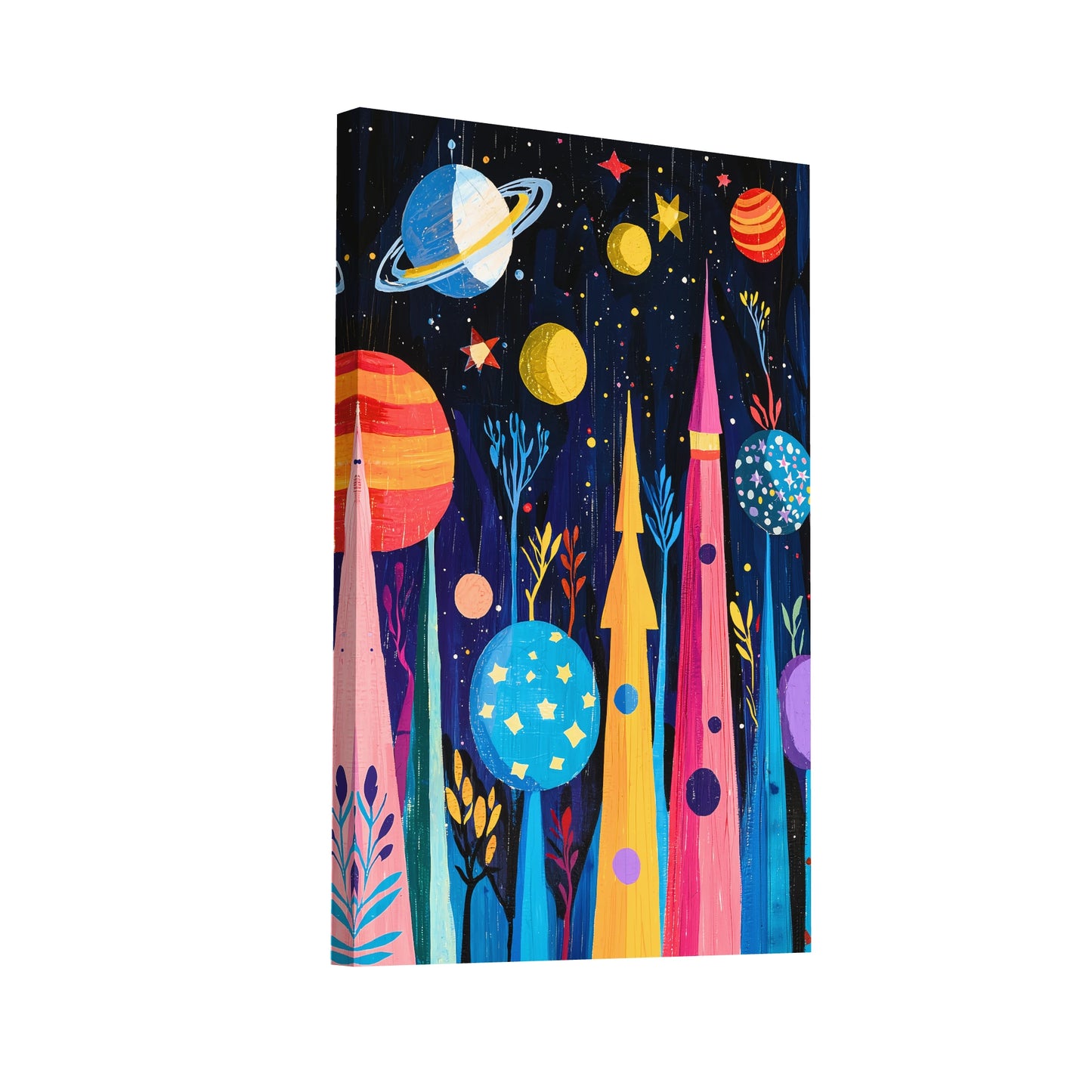 Product Hero 3D WebP Tableau Planète Enfant - Art Virtuoso
