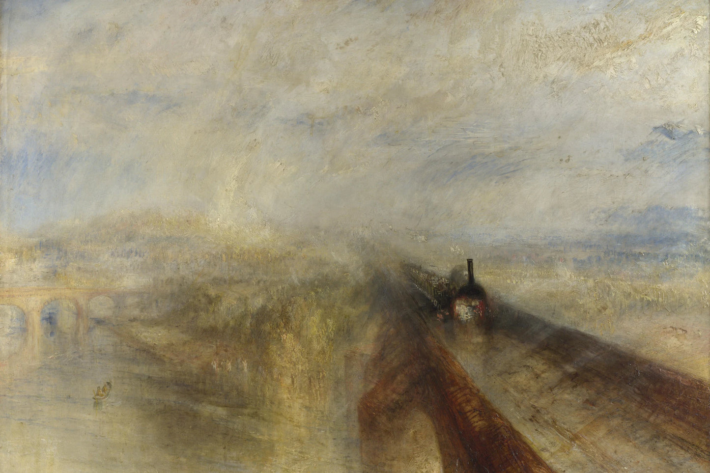 Pluie, vapeur et vitesse de William Turner – reproduction sur toile – format L