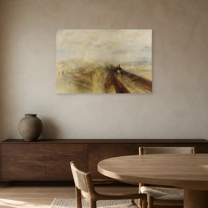 Tableau Pluie, vapeur et vitesse – William Turner dans une salle à manger - Art Virtuoso