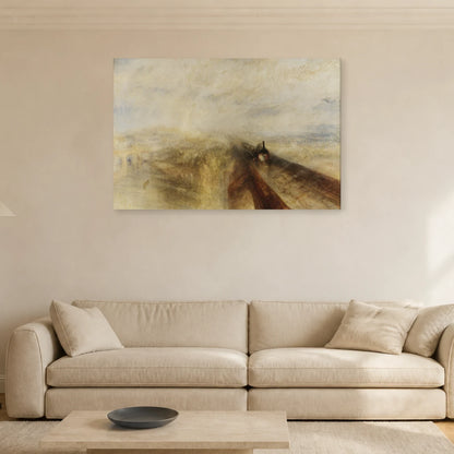 Tableau Pluie, vapeur et vitesse – William Turner dans un salon - Art Virtuoso