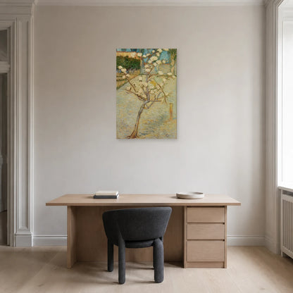 Tableau Petit poirier en fleurs – Vincent van Gogh dans un bureau - Art Virtuoso
