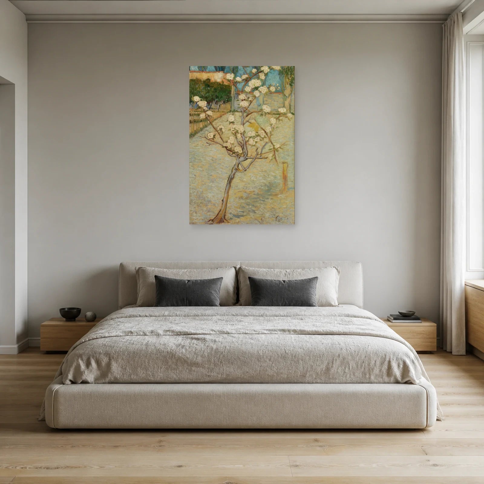 Tableau Petit poirier en fleurs – Vincent van Gogh dans une chambre - Art Virtuoso