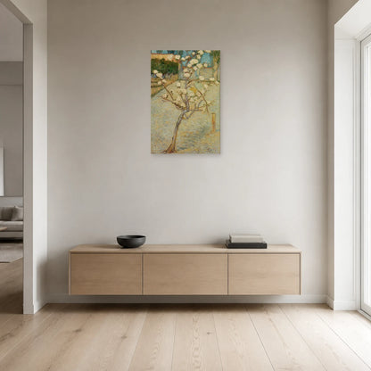 Tableau Petit poirier en fleurs – Vincent van Gogh dans une entrée ou un couloir - Art Virtuoso