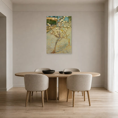Tableau Petit poirier en fleurs – Vincent van Gogh dans une salle à manger - Art Virtuoso