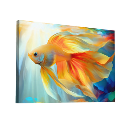 Product Hero 3D WebP Tableau Poisson - Danse Aquatique - Art Virtuoso