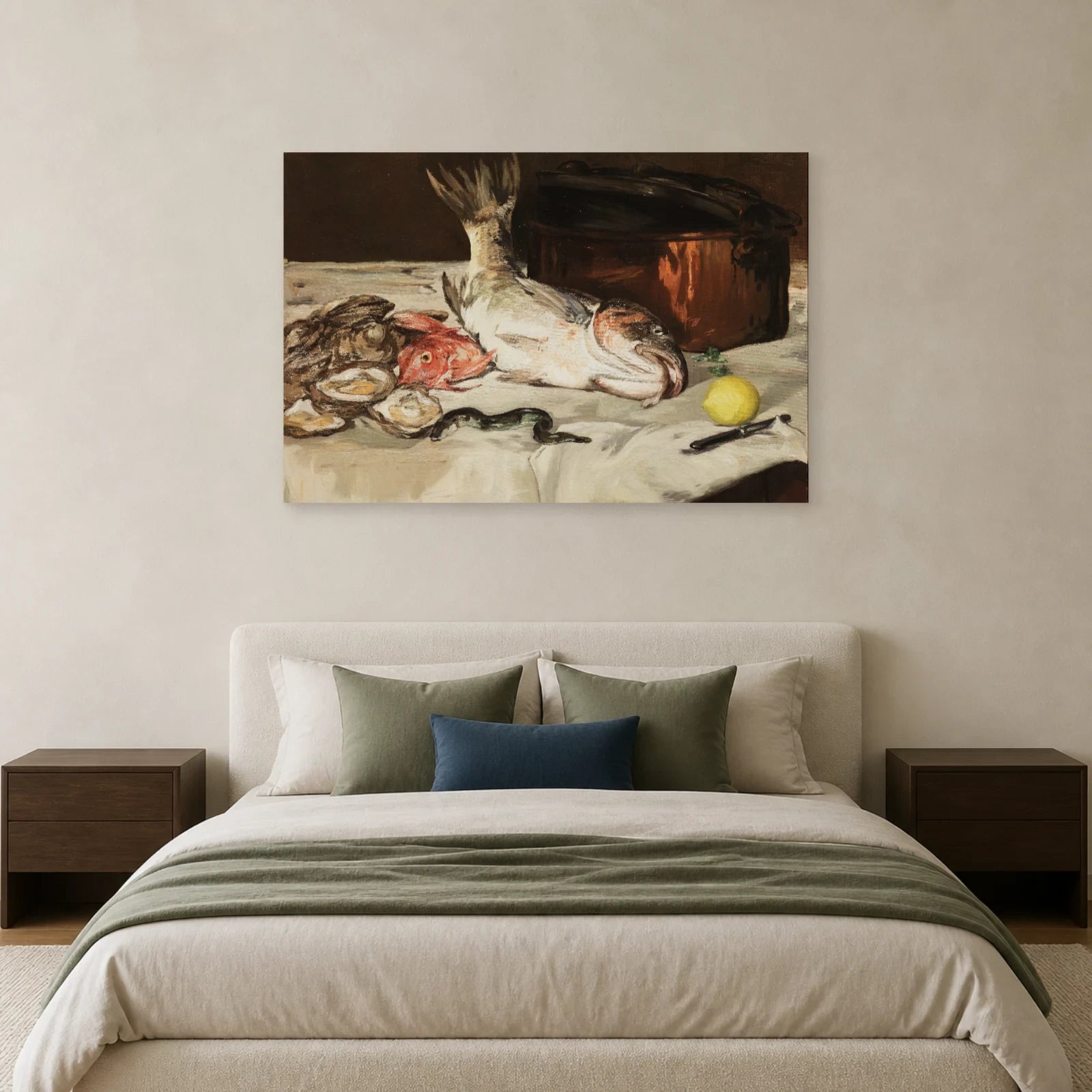 Tableau Poissons – Édouard Manet dans une chambre - Art Virtuoso