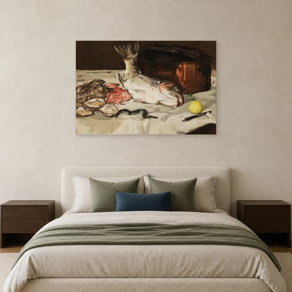 Tableau Poissons – Édouard Manet dans une chambre - Art Virtuoso