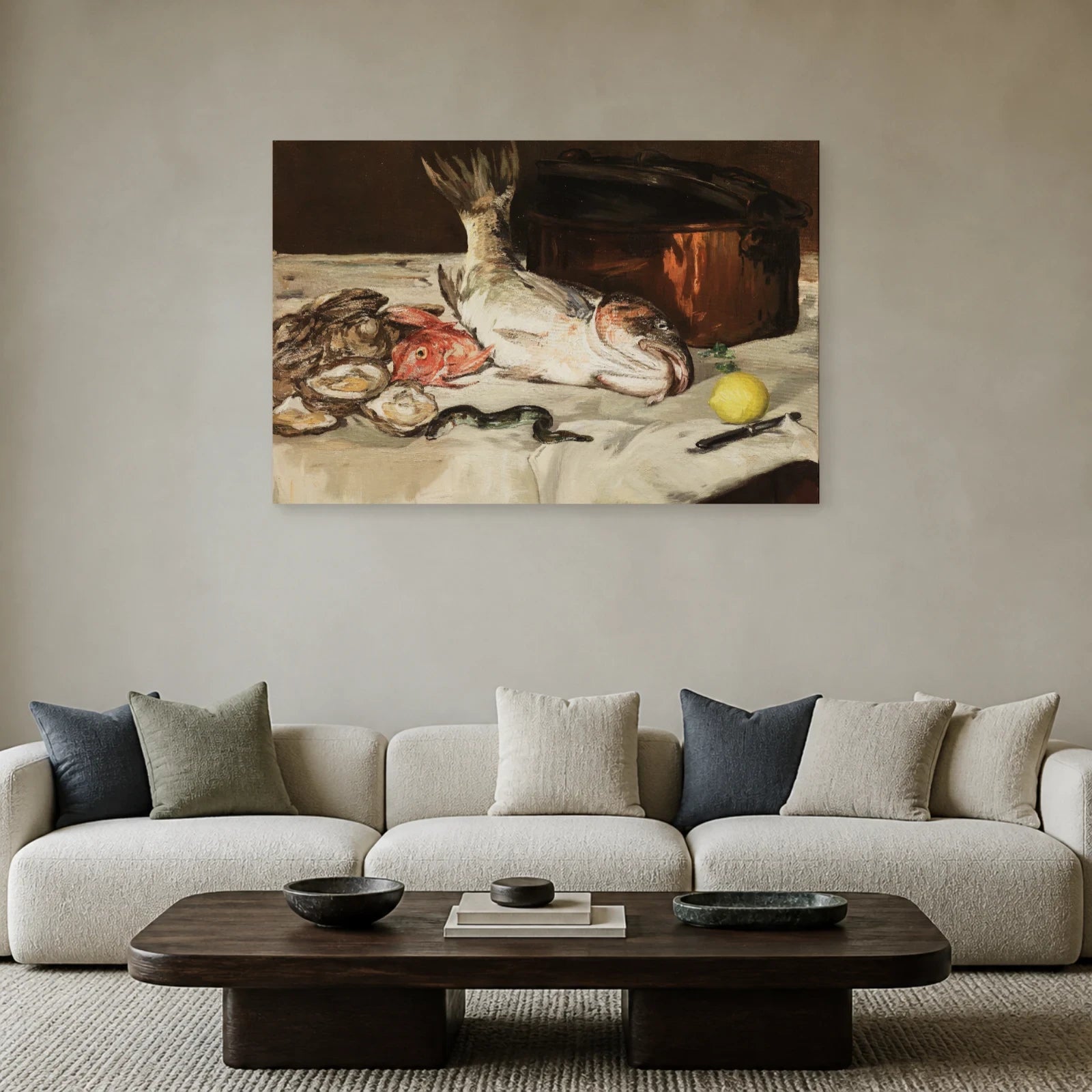 Tableau Poissons – Édouard Manet dans un salon - Art Virtuoso