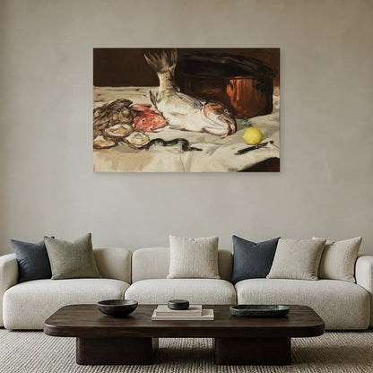 Tableau Poissons – Édouard Manet dans un salon - Art Virtuoso