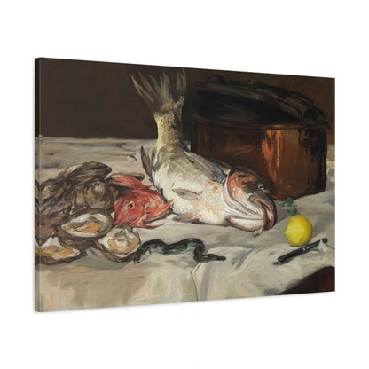 Tableau Poissons – Édouard Manet - toile 3D avec bords imprimés - Art Virtuoso
