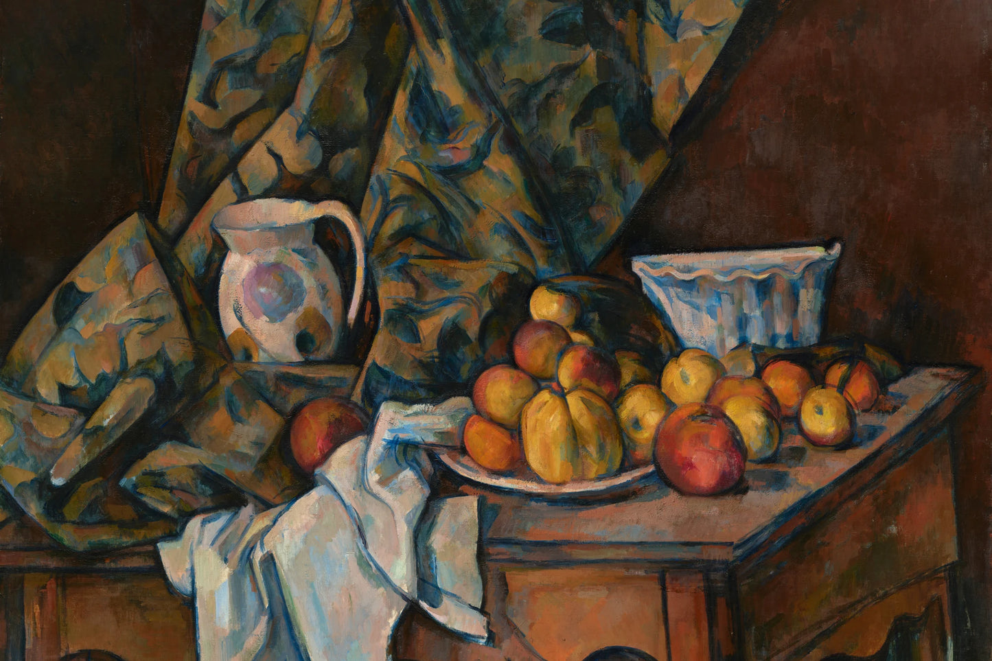 Nature morte au pichet blanc et au bol cannelé – format M